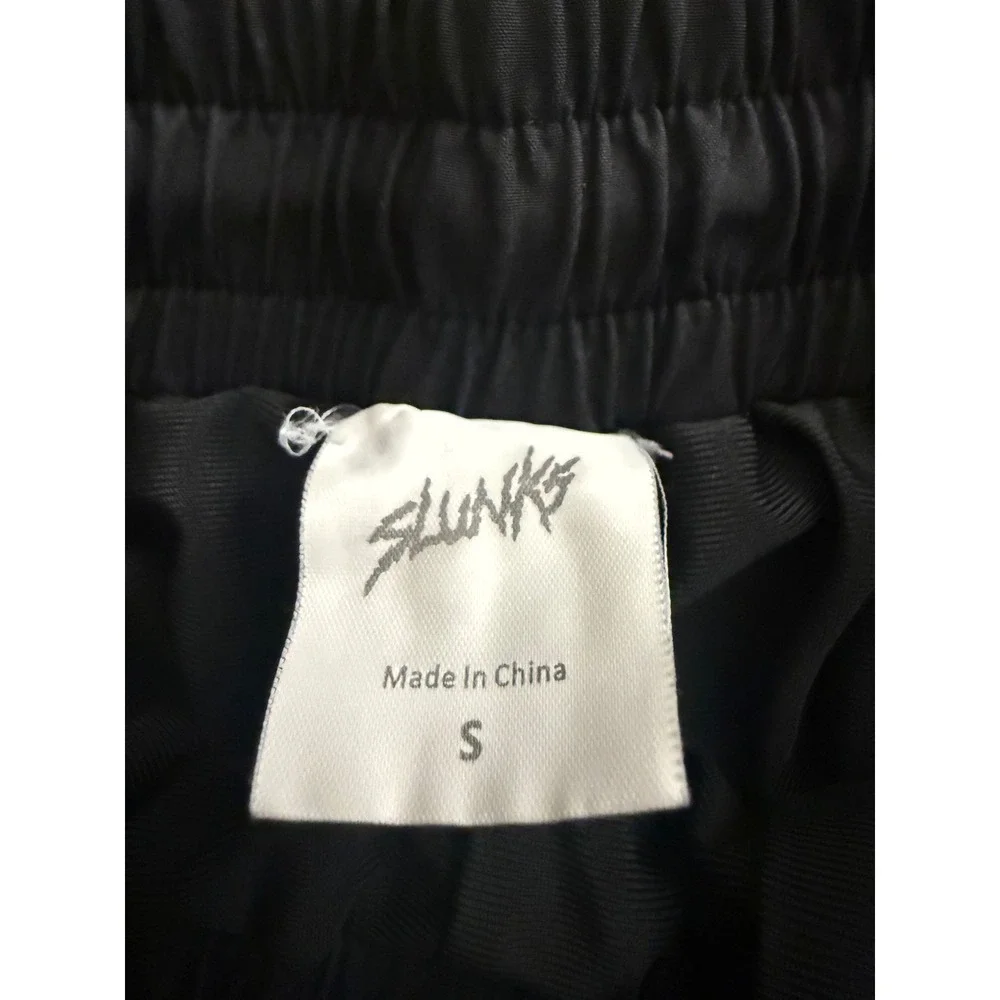 Slunks Mens Red MVVC‎ Swim Trunks Graphic Small Volleyball Athletic Casual